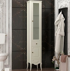 Opadiris Шкаф-пенал для ванной Брунелла 37.5 R слоновая кость – фотография-1